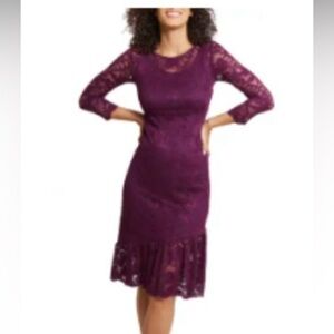 VGUC Ingrid & Isabel lace maternity dress